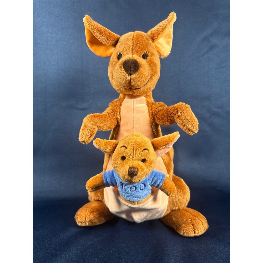 Disney Store Kanga and Roo Plush Winnie the Pooh Stuffed Animal 14 inch DU01933A